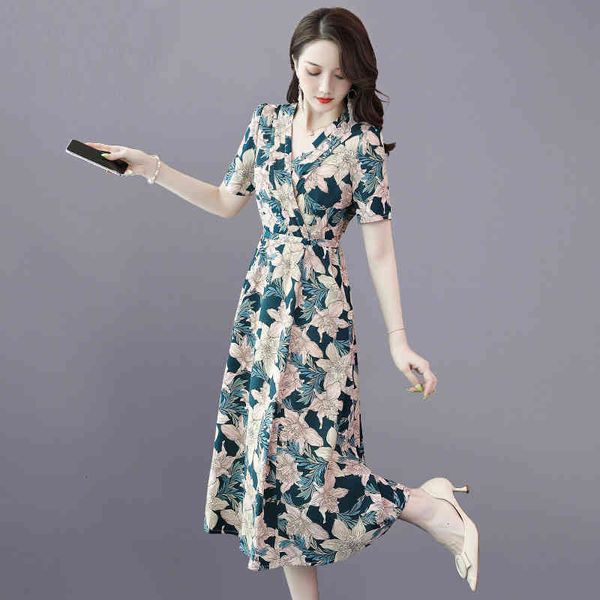 casual dresses chiffon floral dress women's summer style waist closing slim temperament french 5u9q, Black;gray
casual dresses chiffon floral dress women's summer style waist closing slim temperament french 5u9q, Black;gray