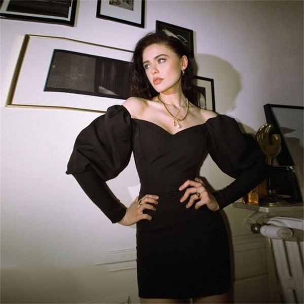 churses puff sleeve off the shoulder bodycon dress autumn high waist elegant party night club mini dresses for women 220317, Black;gray
churses puff sleeve off the shoulder bodycon dress autumn high waist elegant party night club mini dresses for women 220317, Black;gray