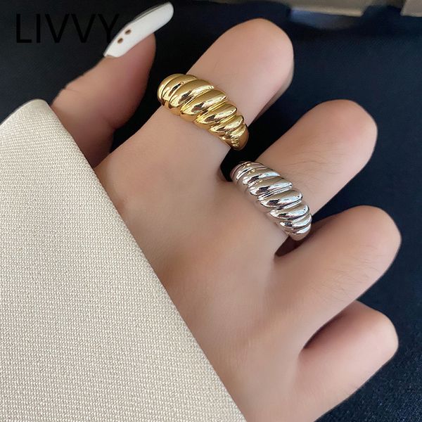 livvy silver color trendy women jewelry french croissant adjustable ring braid twisted for girl party gifts 220716, Slivery;golden
livvy silver color trendy women jewelry french croissant adjustable ring braid twisted for girl party gifts 220716, Slivery;golden