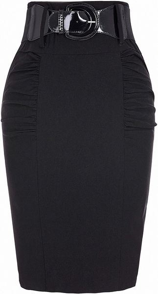 stretchy pencil skirt side pleated business skirts with belt kk27128 color q73p#, Black;gray
stretchy pencil skirt side pleated business skirts with belt kk27128 color q73p#, Black;gray