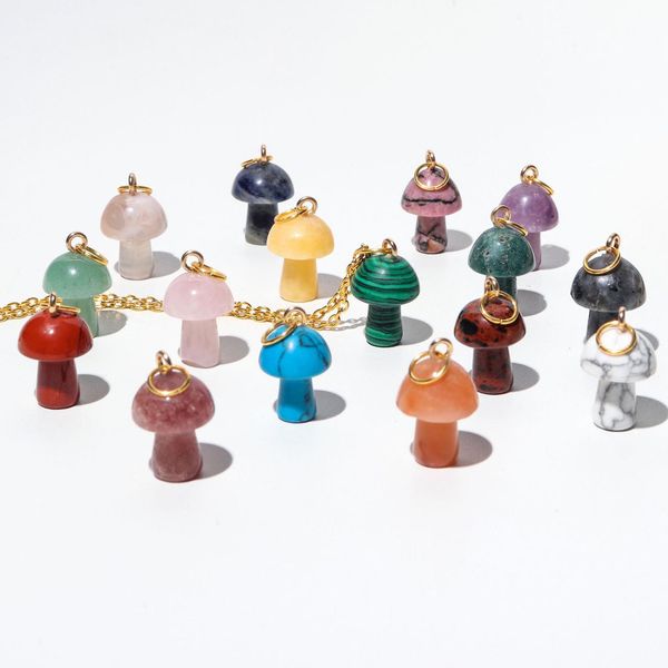 2cm mushroom statue natural crystal stone carving charms reiki healing gold pendant for women jewelry making wholesale, Bronze;silver
2cm mushroom statue natural crystal stone carving charms reiki healing gold pendant for women jewelry making wholesale, Bronze;silver