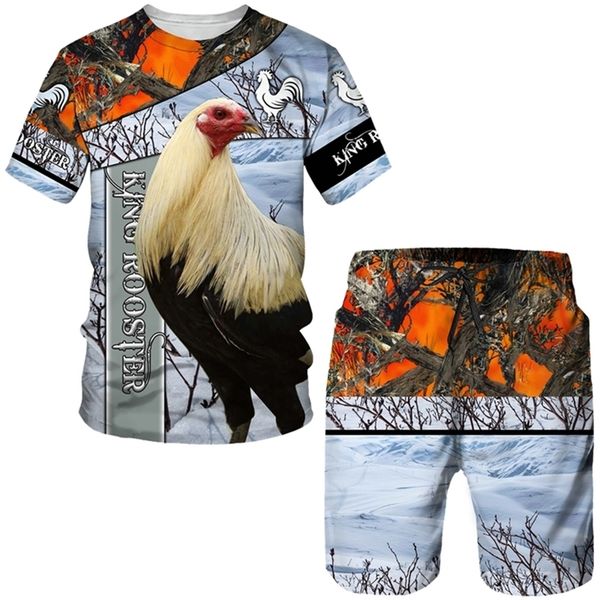 cool king rooster hunting camo men s t shirt shorts suit summer casual o neck fashion 3d printed animal cock tracksuit sets 220718, Gray
cool king rooster hunting camo men s t shirt shorts suit summer casual o neck fashion 3d printed animal cock tracksuit sets 220718, Gray