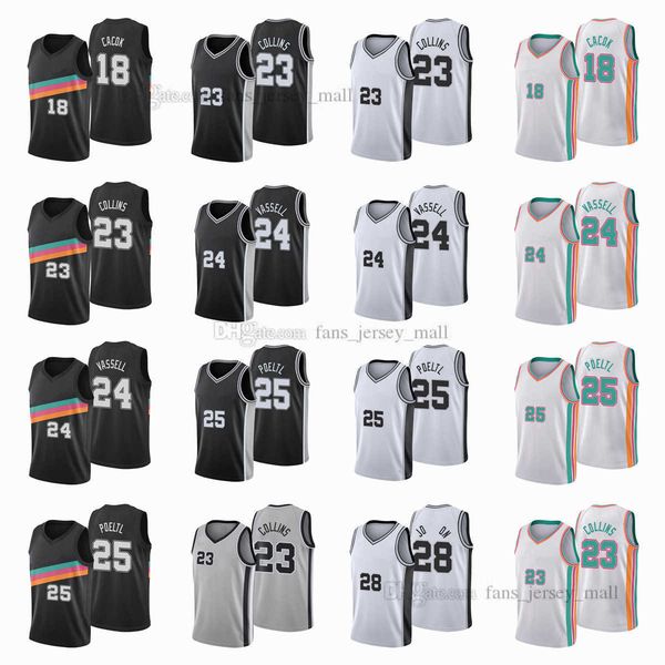 printed city basketball jerseys jakob 25 poeltl zach 23 collins devin 24 vassell tyler 28 johnson devontae 18 cacok jersey color white black, Black;red
printed city basketball jerseys jakob 25 poeltl zach 23 collins devin 24 vassell tyler 28 johnson devontae 18 cacok jersey color white black, Black;red