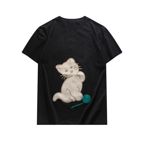 2022 men's t shirts embroidered patches cat designer short sleeves casual ladies street couple outfits round neck wholesale size s-xxl, White;black
2022 men's t shirts embroidered patches cat designer short sleeves casual ladies street couple outfits round neck wholesale size s-xxl, White;black
