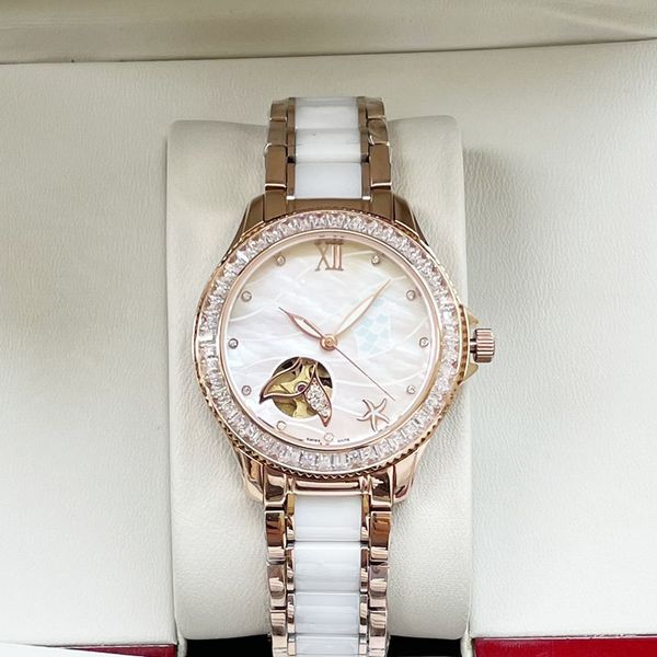 fashion women's watch 34mm 316 stainless steel case ceramic belt mechanical movement sapphire crystal mirror anti-scratch diamond desig, Slivery;brown
fashion women's watch 34mm 316 stainless steel case ceramic belt mechanical movement sapphire crystal mirror anti-scratch diamond desig, Slivery;brown
