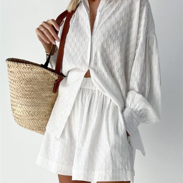 bornladies summer white elegant jacquard fabric soft vacation suits women long sleeves shirts and pants two pieces outfits 220712, Gray
bornladies summer white elegant jacquard fabric soft vacation suits women long sleeves shirts and pants two pieces outfits 220712, Gray