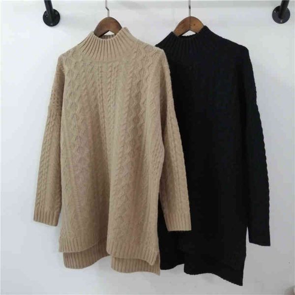 women's knits tees autumn and winter half high collar medium length 100 cashmere fried dough twist thickened long sleeve knitted sweate, White
women's knits tees autumn and winter half high collar medium length 100 cashmere fried dough twist thickened long sleeve knitted sweate, White