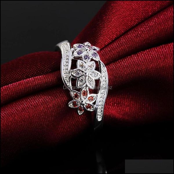 band rings jewelry 925 sterling sier for women lady wedding inlaid stone crystal flower ring fashion drop delivery 2021 tlipe, Silver
band rings jewelry 925 sterling sier for women lady wedding inlaid stone crystal flower ring fashion drop delivery 2021 tlipe, Silver