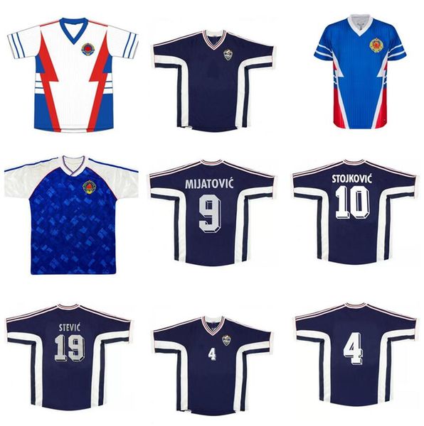 1990 1991 1998 1999 yugoslavia retro soccer jersey world cup #8 mijatovic #19 savicevic vintage classic 90 91 football shirts thai quality s, Black
1990 1991 1998 1999 yugoslavia retro soccer jersey world cup #8 mijatovic #19 savicevic vintage classic 90 91 football shirts thai quality s, Black