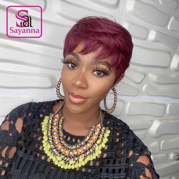 short bob remy brazilian wig ombre red burgundy 99j color pixie cut human hair wigs with bangs for black women, Black;brown
short bob remy brazilian wig ombre red burgundy 99j color pixie cut human hair wigs with bangs for black women, Black;brown
