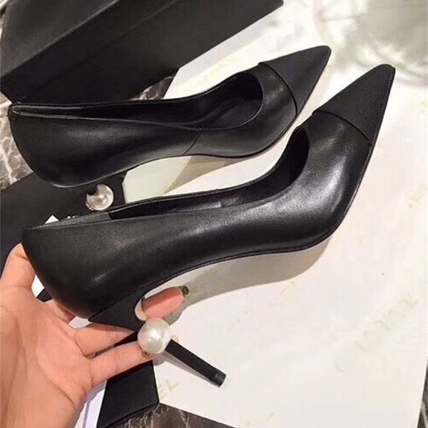 sandals fashionable pointed color matching sheepskin ultra-high heel thin pearl women's shoes shallow mouth single o8db, Black
sandals fashionable pointed color matching sheepskin ultra-high heel thin pearl women's shoes shallow mouth single o8db, Black