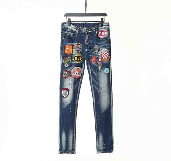 22ss fashion pants men's jeans distressed shredded cycling slim fit motorcycle cycling denim men's fashion men's black pants, Blue
22ss fashion pants men's jeans distressed shredded cycling slim fit motorcycle cycling denim men's fashion men's black pants, Blue