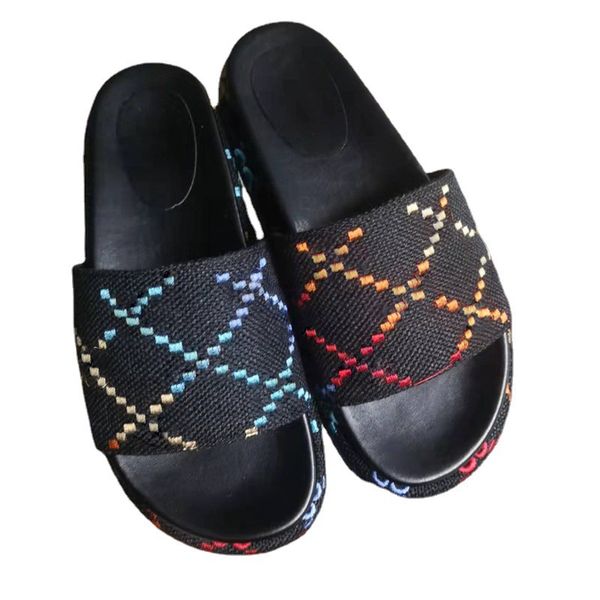 2022 luxurys designers sandals for women classic floral brocade slides flats leather rubber platform flip flops gear bottoms beach shoes loa, Black
2022 luxurys designers sandals for women classic floral brocade slides flats leather rubber platform flip flops gear bottoms beach shoes loa, Black