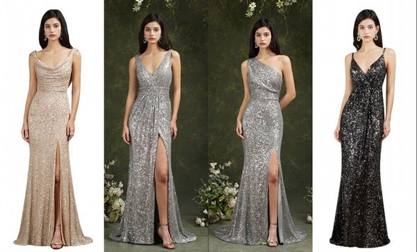 2022 shinny glitter sequined mermaid bridesmaid dresses backless split long evening party prom gowns custom made bm3111-3114, White;pink
2022 shinny glitter sequined mermaid bridesmaid dresses backless split long evening party prom gowns custom made bm3111-3114, White;pink