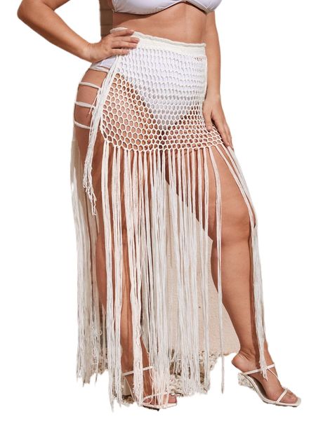 plus crochet fringe hem cover up skirt p8eq#, Black
plus crochet fringe hem cover up skirt p8eq#, Black