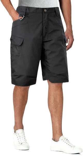 & gentle men's cargo short elastic waist multi-pocket outdoor military tactical shorts 98ot#, White;black
& gentle men's cargo short elastic waist multi-pocket outdoor military tactical shorts 98ot#, White;black