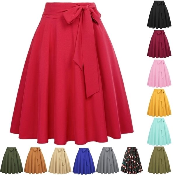 belle poque women skirts summer solid color high waist self-tie bow-knot embellished a-line retro casual knee length 220401, Black
belle poque women skirts summer solid color high waist self-tie bow-knot embellished a-line retro casual knee length 220401, Black
