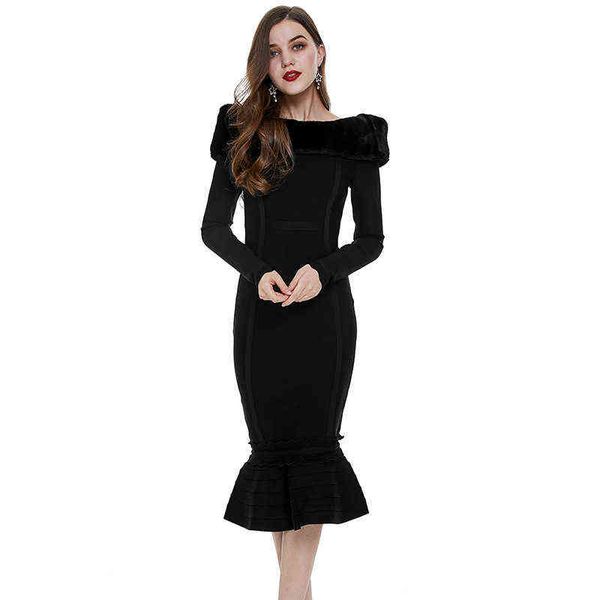 2022 spring new women's wear black one shoulder long sleeve fishtail bandage dress skirt, Black;gray
2022 spring new women's wear black one shoulder long sleeve fishtail bandage dress skirt, Black;gray