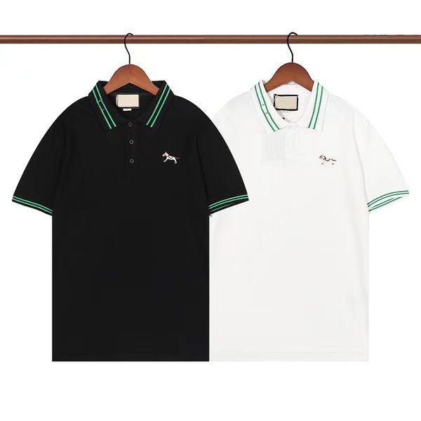 fashion casual men's summer t-shirt luxury brand mens designer polo t shirt breathable short-sleeved apparel top, White;black
fashion casual men's summer t-shirt luxury brand mens designer polo t shirt breathable short-sleeved apparel top, White;black