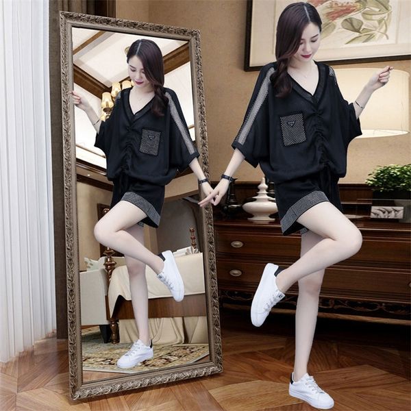 womens suit leisure fashion large size slim show high waisted foreign korean style shorts two piece set women summer 220627, Gray
womens suit leisure fashion large size slim show high waisted foreign korean style shorts two piece set women summer 220627, Gray