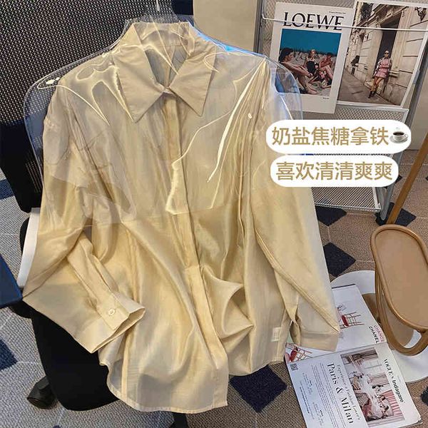 women's blouses shirts 2022 champagne sunscreen shirt women's summer 2022 loose anti uv thin long sleeve tem9, White
women's blouses shirts 2022 champagne sunscreen shirt women's summer 2022 loose anti uv thin long sleeve tem9, White