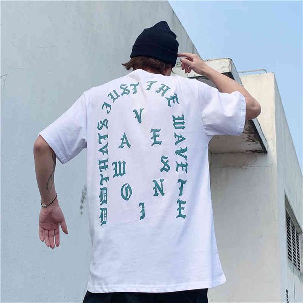 men's t-shirts kanye's same ins high street brand 21 city limited green white goethe print loose men's women's hip-hop s, White;black
men's t-shirts kanye's same ins high street brand 21 city limited green white goethe print loose men's women's hip-hop s, White;black