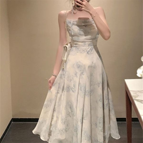 summer party midi elegant dress women strap design high wasit vintage casual sleeveless chiffon sweet 220615, Black;gray
summer party midi elegant dress women strap design high wasit vintage casual sleeveless chiffon sweet 220615, Black;gray