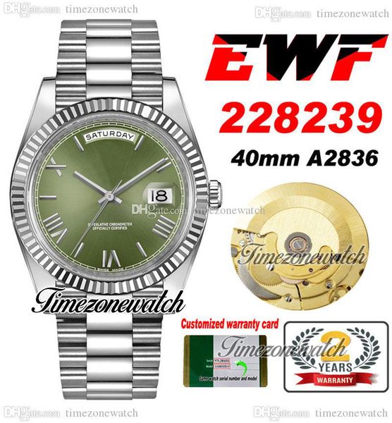 ewf daydate 40 228239 eta a2836 automatic mens watch fluted bezel green dial silver roman marker stainless steel presidential bracelet timez, Slivery;brown
ewf daydate 40 228239 eta a2836 automatic mens watch fluted bezel green dial silver roman marker stainless steel presidential bracelet timez, Slivery;brown