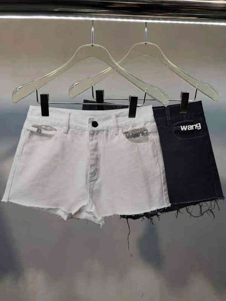 women's shorts dangjia summer diamond inlaid letter decoration waist hollowed out thin denim shorts, White;black
women's shorts dangjia summer diamond inlaid letter decoration waist hollowed out thin denim shorts, White;black