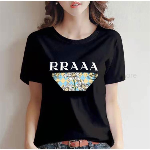 2022 new women printed t-shirt luxury designer short sleeve casual loose comfortable ladies pullover, White;black
2022 new women printed t-shirt luxury designer short sleeve casual loose comfortable ladies pullover, White;black