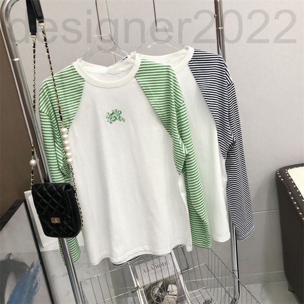 women's t-shirt designer sharp goods high-end net red early spring stripe splicing sleeve loose fashion long t-shirt women's style, White
women's t-shirt designer sharp goods high-end net red early spring stripe splicing sleeve loose fashion long t-shirt women's style, White