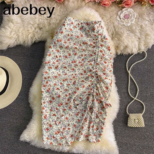 women boho floral skirt design drawstring high waist slim chiffon skirts summer irregular split vacation beach skirts 220611, Black
women boho floral skirt design drawstring high waist slim chiffon skirts summer irregular split vacation beach skirts 220611, Black