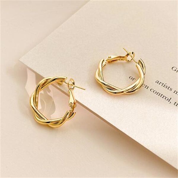 european and american fashion charm twisted interwoven metal geometric circle ladies accessories retro party jewelry a490, Golden
european and american fashion charm twisted interwoven metal geometric circle ladies accessories retro party jewelry a490, Golden
