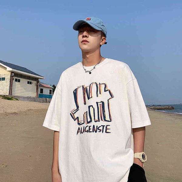 designer men's t-shirt summer print short t-shirt casual loose men's solid color half sleeved shirt round neck backing, White;black
designer men's t-shirt summer print short t-shirt casual loose men's solid color half sleeved shirt round neck backing, White;black