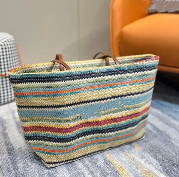fashion multicolor stripe women totes straw weave high capacity letter printing design ladies shoulder bag sandbeach vacation handbag
fashion multicolor stripe women totes straw weave high capacity letter printing design ladies shoulder bag sandbeach vacation handbag