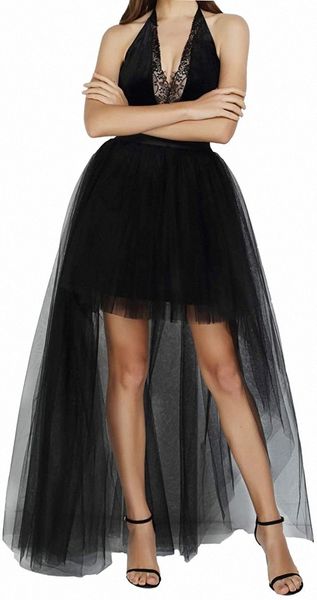 women high low tutu skirts layered mesh tulle skirt princess wedding evening prom dovetail skirts b6th#, White;black
women high low tutu skirts layered mesh tulle skirt princess wedding evening prom dovetail skirts b6th#, White;black