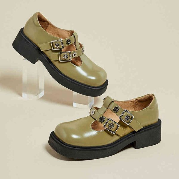 dress shoes leather mary jane shoes women spring thick soled elevated jk uniform single british style small leather, Black
dress shoes leather mary jane shoes women spring thick soled elevated jk uniform single british style small leather, Black