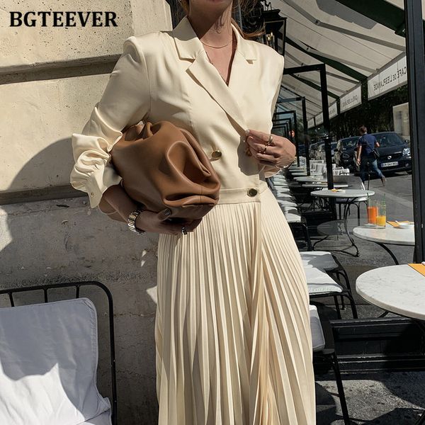 elegant notched collar women pleated dress double breasted slim waist female a-line dress 2021 work wear midi vestidos, Black;gray
elegant notched collar women pleated dress double breasted slim waist female a-line dress 2021 work wear midi vestidos, Black;gray