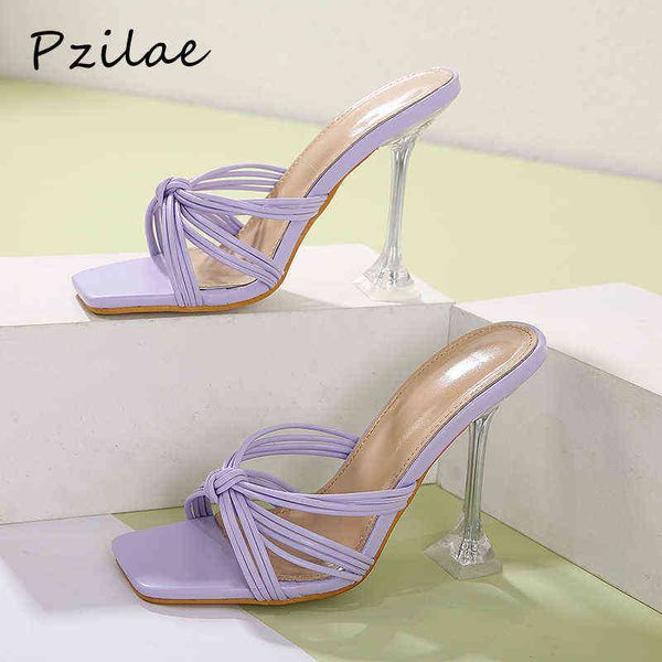 sandals pzilae new summer women slippers fashion square toe clear crystal heel mules high heels slides ladies rome shoes 220704, Black
sandals pzilae new summer women slippers fashion square toe clear crystal heel mules high heels slides ladies rome shoes 220704, Black