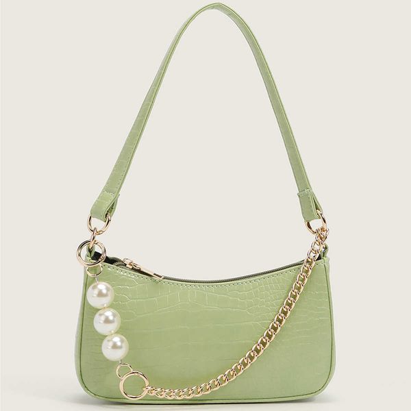 hbp shoulder bag female niche design trendy summer pearl chain baguette french crocodile pattern underarm crossbody
hbp shoulder bag female niche design trendy summer pearl chain baguette french crocodile pattern underarm crossbody