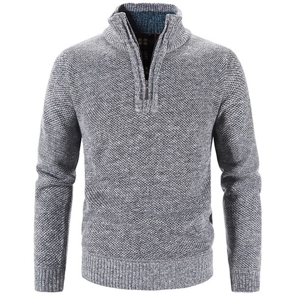 winter mens fleece thicker sweater half zipper turtleneck warm pullover quality male slim knitted wool sweaters for spring 220810, White;black
winter mens fleece thicker sweater half zipper turtleneck warm pullover quality male slim knitted wool sweaters for spring 220810, White;black