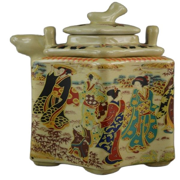 6 .75 inch old collectible porcelain draw landscape & dowager 2 layer tea pot, Silver
6 .75 inch old collectible porcelain draw landscape & dowager 2 layer tea pot, Silver