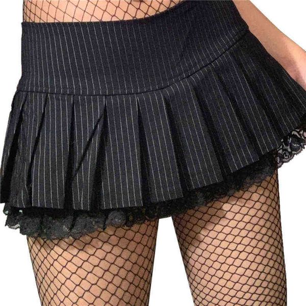 xingqing 2022 summer stripe mini pleated skirts women y2k goth black dark academia street low waist short skirts grunge l220714, White
xingqing 2022 summer stripe mini pleated skirts women y2k goth black dark academia street low waist short skirts grunge l220714, White