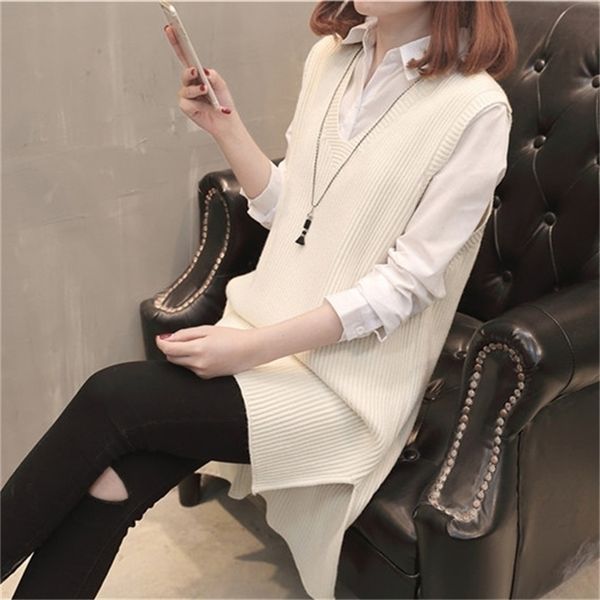 md8067's spring vest in the long section of all-match floor 40-1v knit women's jumper long knit sweater11 rows of 3 shelves 201204, White;black
md8067's spring vest in the long section of all-match floor 40-1v knit women's jumper long knit sweater11 rows of 3 shelves 201204, White;black