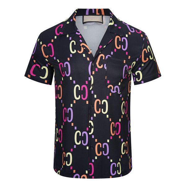 202s designer bowling shirts men's fashion floral hawaiian silk business casual shirts slim fit short sleeves, White;black
202s designer bowling shirts men's fashion floral hawaiian silk business casual shirts slim fit short sleeves, White;black