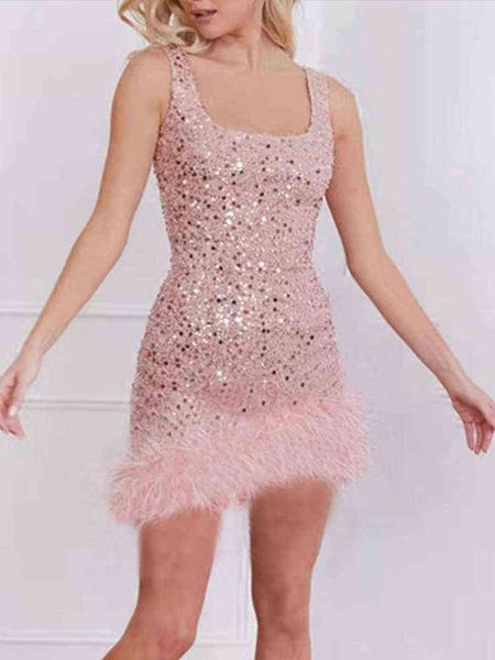 temperament commuter style dresses for women 2022 new vest feather splicing sequin hip wrap dress female party shiny dress t220818, Black;gray
temperament commuter style dresses for women 2022 new vest feather splicing sequin hip wrap dress female party shiny dress t220818, Black;gray