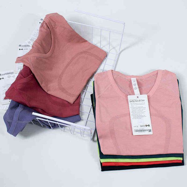 lulu fashion classic tight yoga t shirts brand short sleeve women gym fitness sportswear vest workout sport t-shirts sports wear lu tees ht, White
lulu fashion classic tight yoga t shirts brand short sleeve women gym fitness sportswear vest workout sport t-shirts sports wear lu tees ht, White