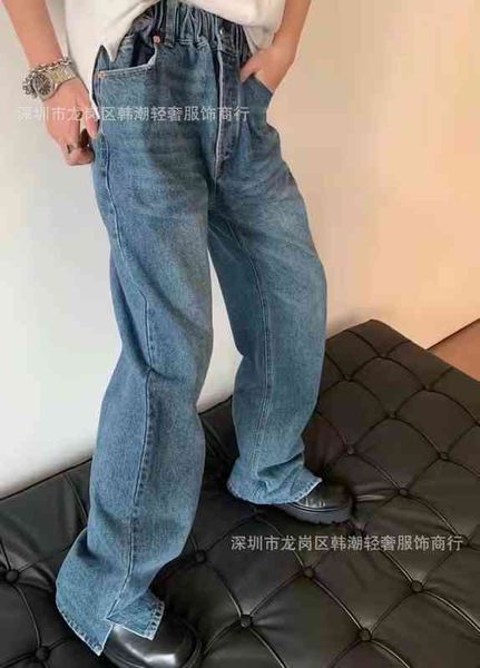women's jeans shenzhen nanyou king street tannin washed elastic waist straight tube jeans women show thin size, Blue
women's jeans shenzhen nanyou king street tannin washed elastic waist straight tube jeans women show thin size, Blue