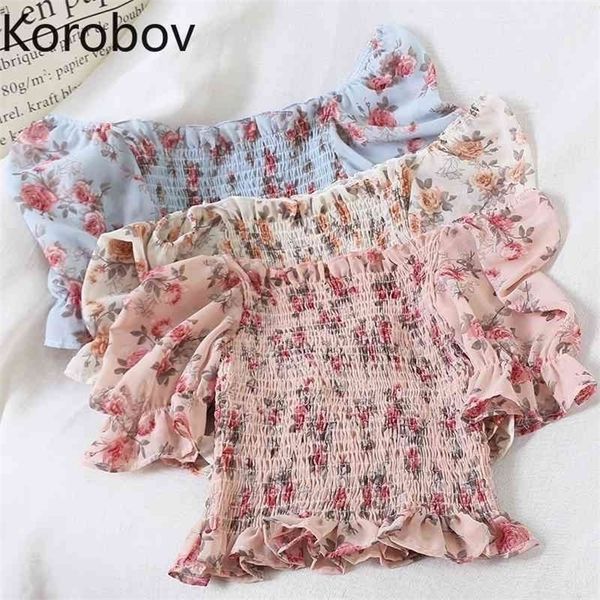 korobov korean slash neck off shoulder female shirt vintage flower ruffles summer blouses women flare sleeve blusas mujer 78320 210326, White
korobov korean slash neck off shoulder female shirt vintage flower ruffles summer blouses women flare sleeve blusas mujer 78320 210326, White