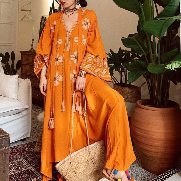 boho inspired spring summer tassels ukraine foral embroidery dress boehmian yellow vneck long dres vestidos y200805, Black;pink
boho inspired spring summer tassels ukraine foral embroidery dress boehmian yellow vneck long dres vestidos y200805, Black;pink